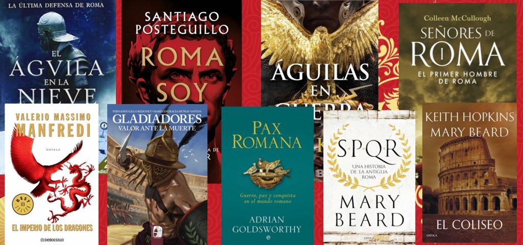 selección portadas con los mejores libros de la Antigua Roma para leer en 2025